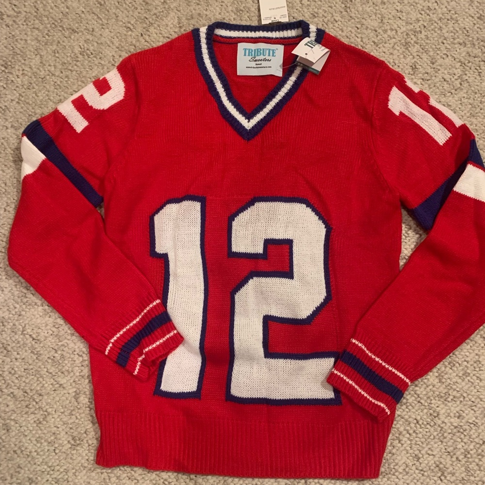 New England Patriots Brady #12 Tribute Sweater